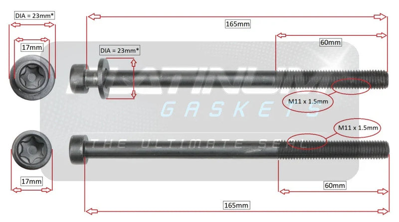MITSUBISHI ASX XA XB XC 2.0L 4B11 CYLINDER HEAD BOLT SET