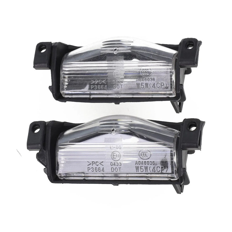 Mazda 3 2 x 12V License Plate Light Rear Bumper Lamp Housing Cover (2009–2013)