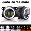 Jeep Wrangler JK 7" Round LED Headlights & 4" Fog Lights Combo (2007-2017)