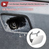 BMW 740i Front Left Washer Nozzle Cover Cap Silver Tone (2011-2015)