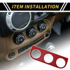 Jeep Wrangler JK (2011-2017) Red AC Switch Button Control Cover Trim