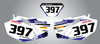 Yamaha WR 450 F Custom Number Plates & Storm Graphics (2003-2006)