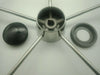 Boat Steering Wheel 5 Spoke Stainless Steel 10° Dish 390mm 3/4" Shaft