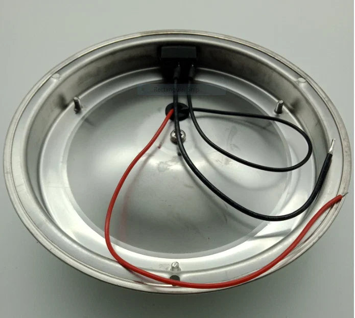 Caravan / Boat 160mm Diameter 12V LED Dome Light Stainless Steel