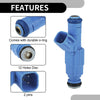 Jeep Cherokee 1999-2001 4.0L Blue 6 x Fuel Injectors