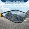 M8 / M10 M8/M10 1x Prismatic Shape Black Gold Tone Rear View Mirrors