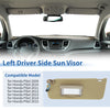Honda Pilot Beige Left Driver Side Sun Visor (2009-2015)