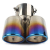 Universal Car Dual Stainless Steel Rear Exhaust Pipe Tail Muffler Tip
