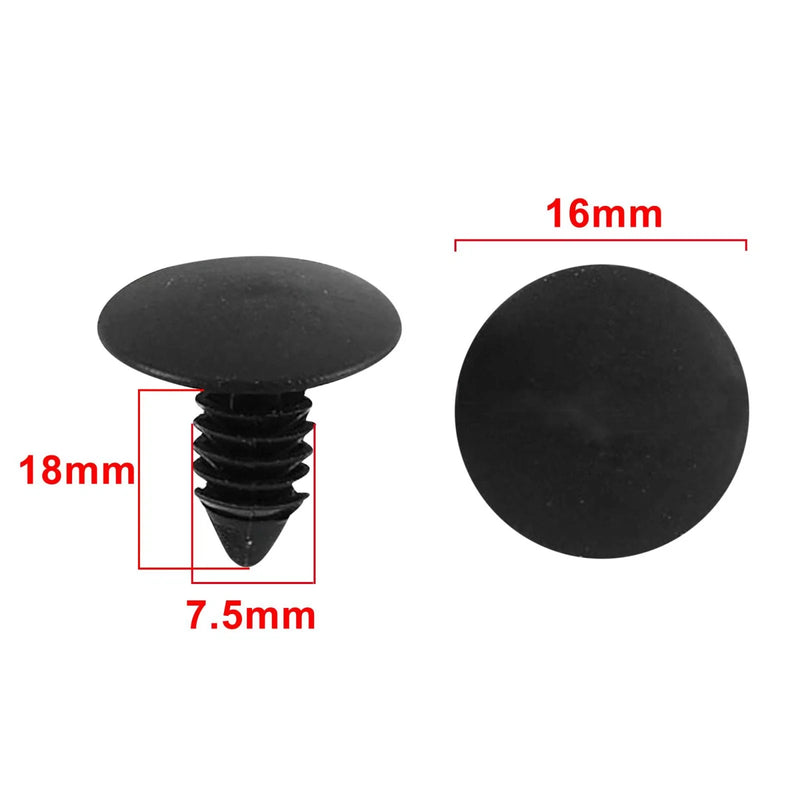 Toyota 100 Pcs Plastic Rivets Retainers Door Clips