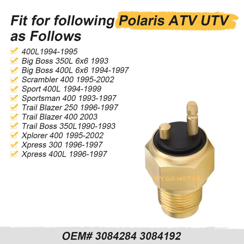 Polaris Scrambler 400 Fan Heat Temperature Sensor Switch 2x