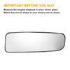 Nissan Titan Right Lower White Mirror Glass w/ Back Non-heated (2004-2015)