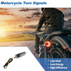 Motorcycle Turn Signal Assembly Blinkers with Bright White Housing