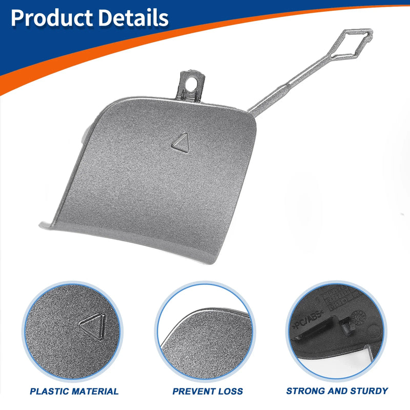 Mercedes-Benz A Class (2013-2023) Gray Front Car Bumper Tow Hook Cover