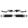 Honda CB1100 CB1300 Silver Extendable Brake Clutch Lever Grip Set (2013-2023)