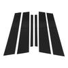 BMW 3-Series (2013 - 2018) Black 6 Pcs Door Pillar Window Trim