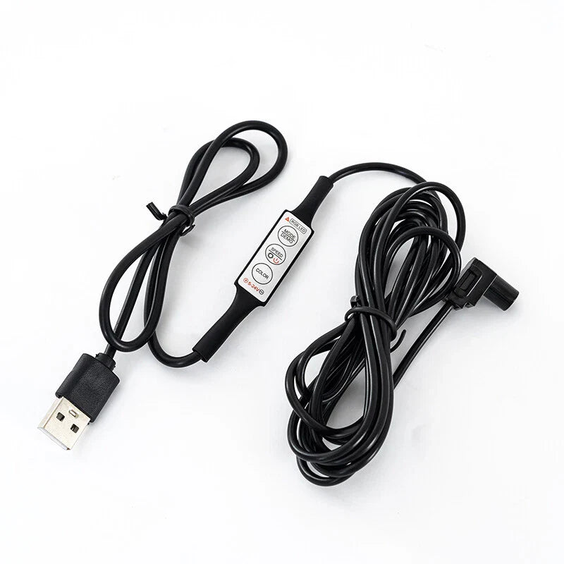 Car Interior - Remote Control Atmosphere Lamp Wireless RGB LED Ambient Light