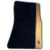 Rolls Royce Wraith (2013-2023) | Gold Leather AutoWin Black Floor Mats