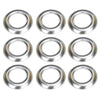Truck Trailer LED Marker Light Covers 100Pc 3/4" Round Chrome Bezels