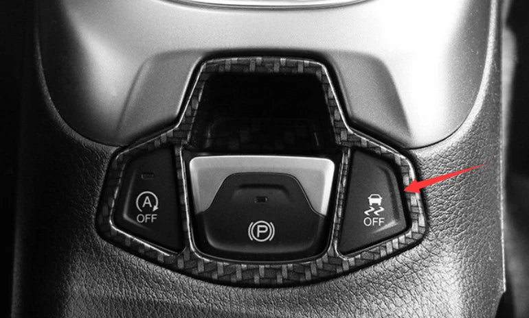 Jeep Compass Carbon Fiber Electric Park Brake Cover Trim (2017-2021)