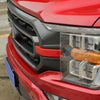 Ford F-150 Red Front Bumper Headlight Grille Cover Trim (2021-2022)