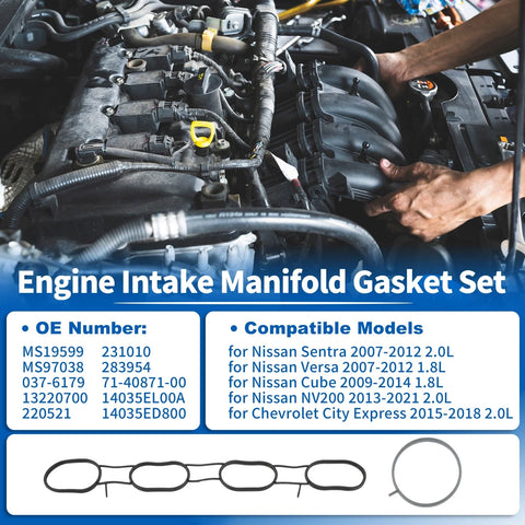 Nissan NV200 (2013-2021) 2.0L Intake Manifold Gasket Set