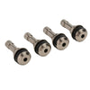 Tires Chrome Metal Tubeless Bolt-On Valve Stem 4 x