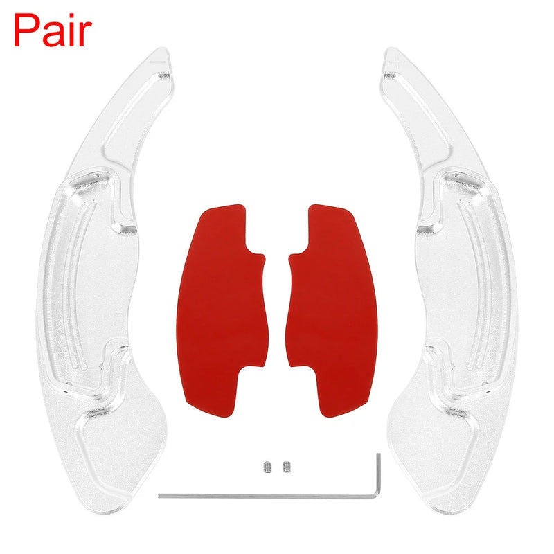 Honda Civic Aluminum Alloy Silver Tone Steering Wheel Shift Paddle