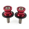 KAWASAKI ZX6R (2012-2021) Red CNC 8MM Swingarm Spools Slider Screws