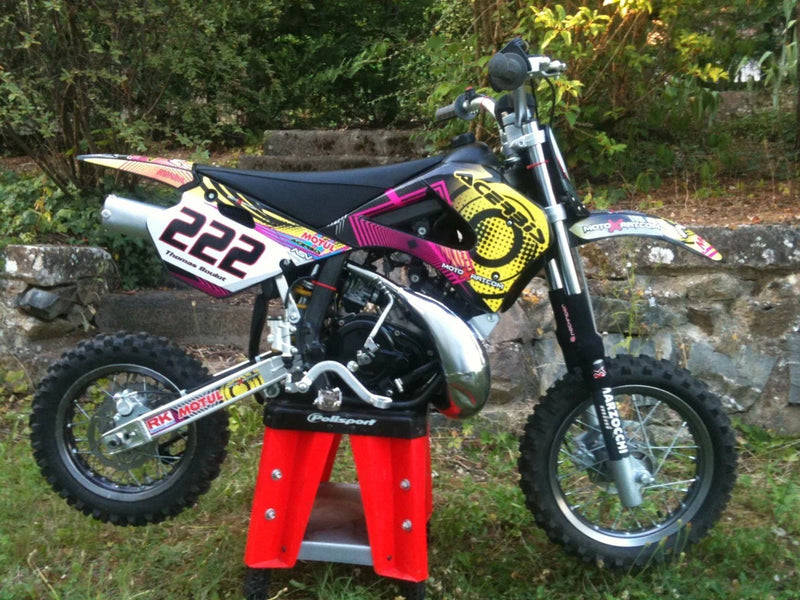 Pit Bike Neon Style Custom Graphic Kit
