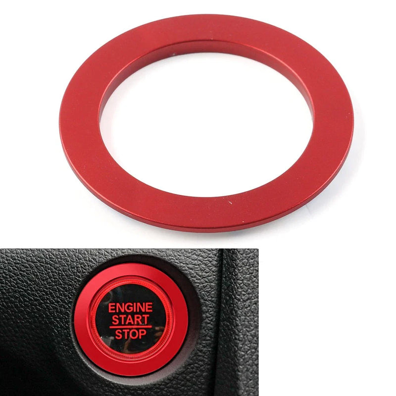 Honda Civic 10th Gen (2016-2021) Red Engine Start Stop Button Ring Trim