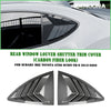 Toyota GT86, Subaru BRZ Rear Side Window Louver Covers (2013-2020)