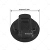 RV Marine Boat Caravan Round Flush Pull Slam Hatch Latch Door Lock (N/A)