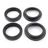 4 x Black 41x54mm Motorcycle Front Fork Damper Shock Absorber Seal