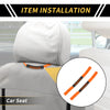 Jeep Wrangler (2011-2023) - Orange 2 x Headrest Grab Handles