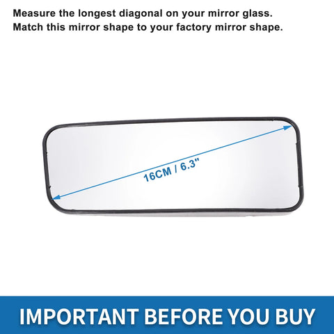 VW CRAFTER & MERCEDES Left Lower Side Mirror Glass Replacement (2017-2023)
