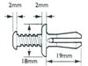Fiat 10x / 8mm-9mm / Plastic Screw Rivet
