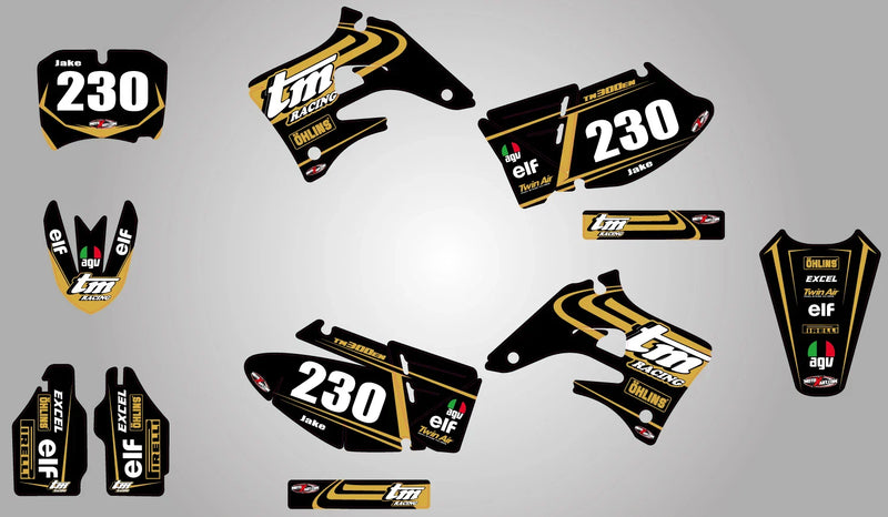 TM MX 125 250 300 400 (2004-2007) - Decals Tornado Style Graphics Kit