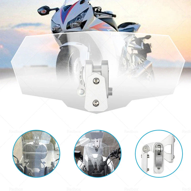 Motorcycle Windshield Extension Clip-On Deflector (Various Years)