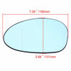 BMW E82 E90 E91 E92 Blue Heated Mirror Glass Driver Left Side (2003-2010)