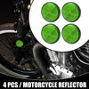 Motorcycle 4pcs 2.20x0.31in Universal Reflector Round