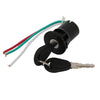 Motorcycle Ignition Switch Lock 3 Wires 2 x Keys