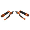 BMW F650GS Orange Extendable Brake Clutch Levers Grips Set (2002-2007)
