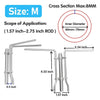 Hydraulic Seal Installation Tool 3 Sizes U-Cup