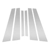 BMW 5-Series Silver Tone 6 Pcs Door Pillar Window Trim (2004-2010)