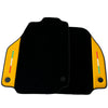 Ferrari 488 GTB (2015-2020) - AutoWin Brand, Yellow Leather Black Floor Mats