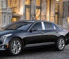 Cadillac CT6 Chrome Steel Door Window BC Pillar Posts Cover (2016–2020)