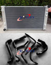 Holden VT VX VU HSV Commodore V8 LS1 Aluminum Radiator + Blue Hose (1997-2007)