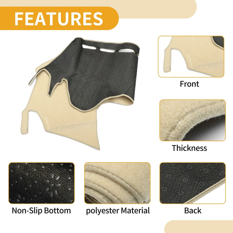 Ford Kuga 2015 Beige 1 Pc Dashboard Cover Mat
