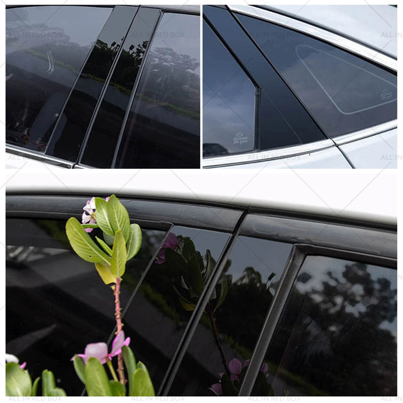 Honda CR-V 6 x Black Window Trim Covers (2007-2011)