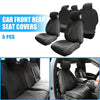 GMC Sierra 1500 Black Seat Covers 5 Pcs